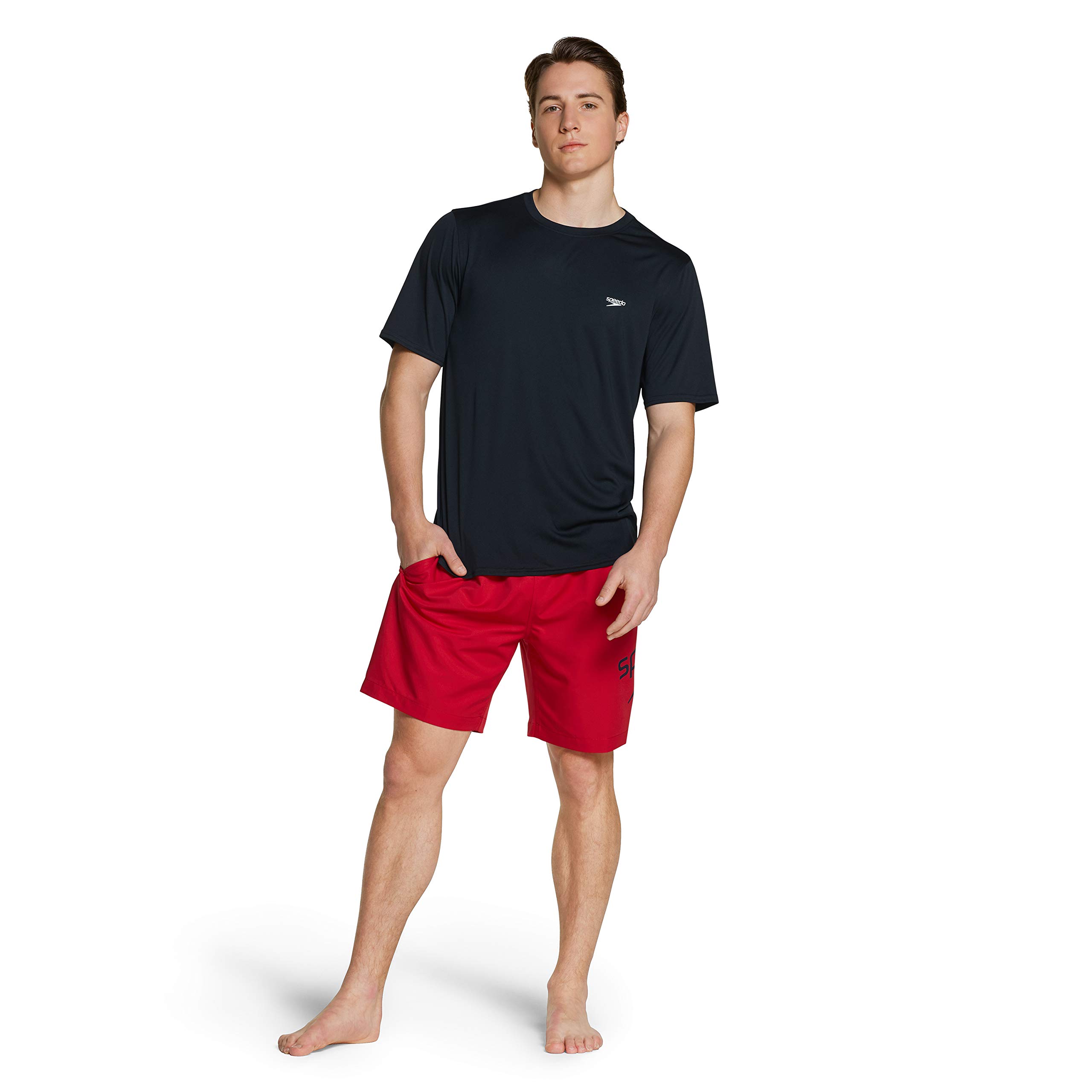 Speedo UV Swim Shirt Basic Easy Short Sleeve Regular Fit Camisa de protección de Sarpullido Mujer (Pack de 1)