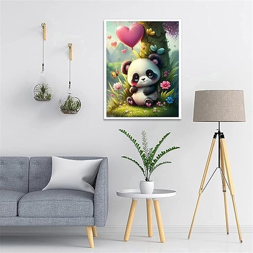 Miniatura 3 de mrpwnle Kits de pintura de diamantes para adultos, kits de arte de diamantes de panda 5D, pintura de diamante panda para regalos de cumpleaños,