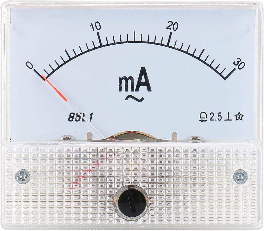 85L1-A AC 0-1.0A Rectangle Analog Panel Ammeter Ga... - Grandado