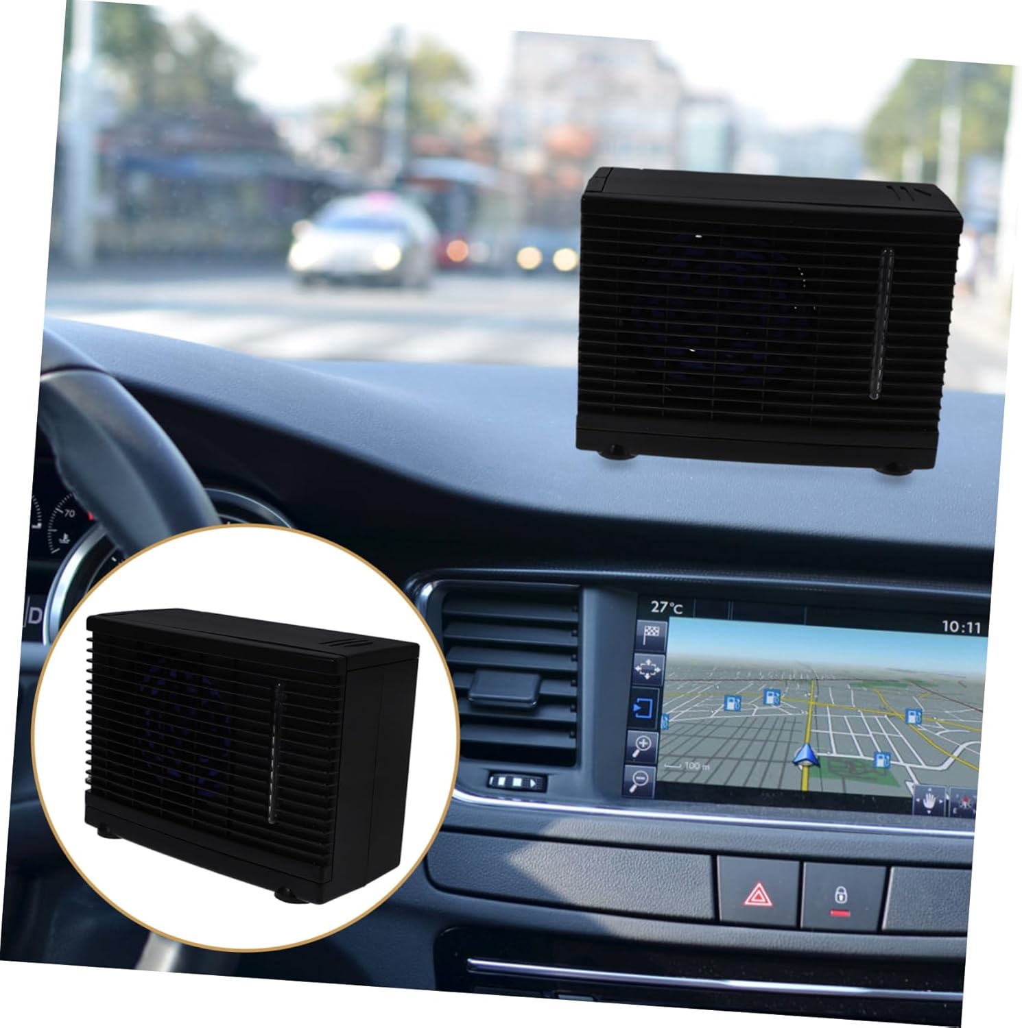 12v Car Conditioner Fan Mini Unit for Car Windowless Cooler Cooling Fan Evaporative Cooler