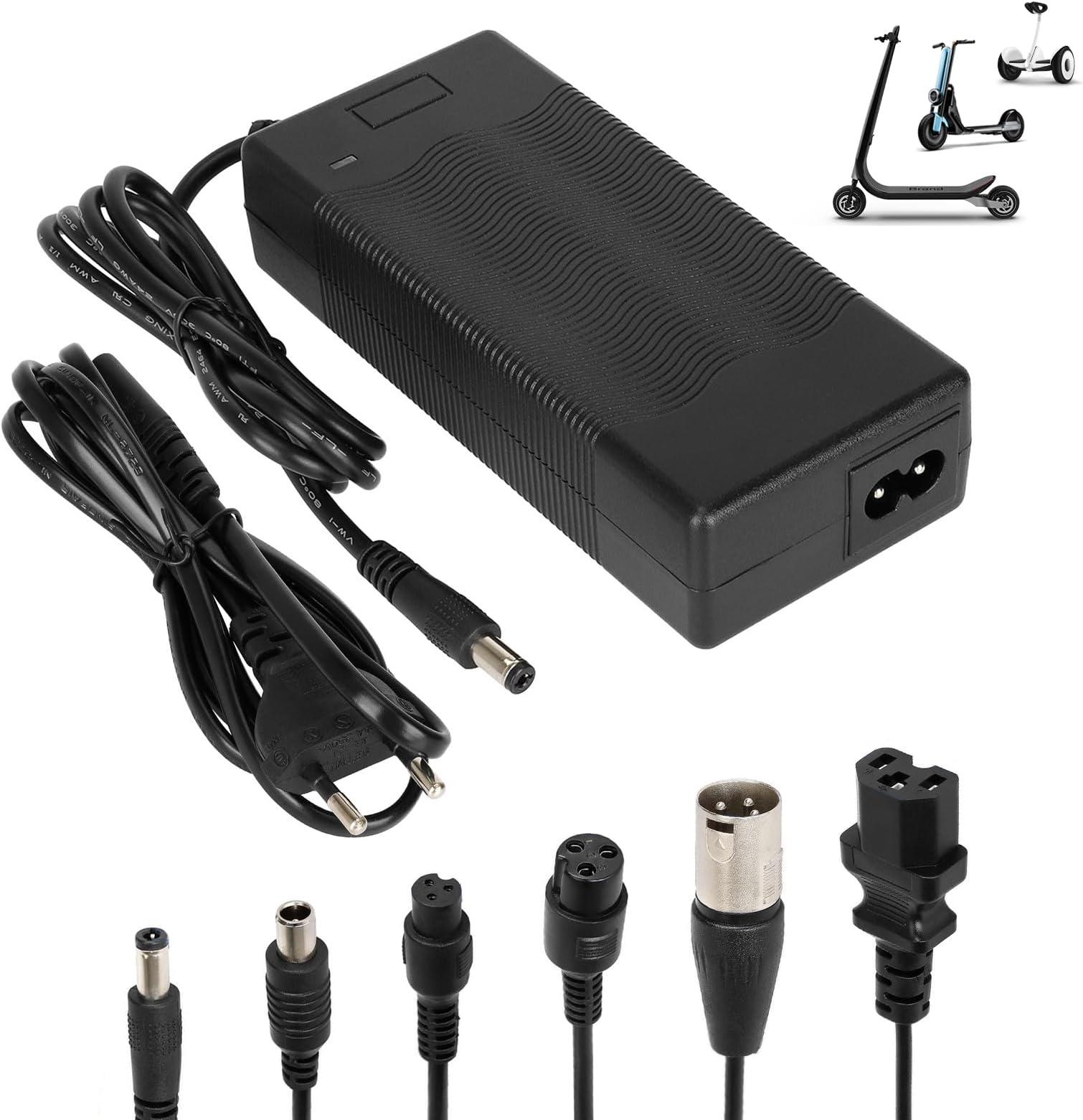 Chargeur Trottinette Électrique 42V 2A Chargeur Batterie 36V pour Vélo Électrique Adaptateur - Universel - Basse Température - Sport