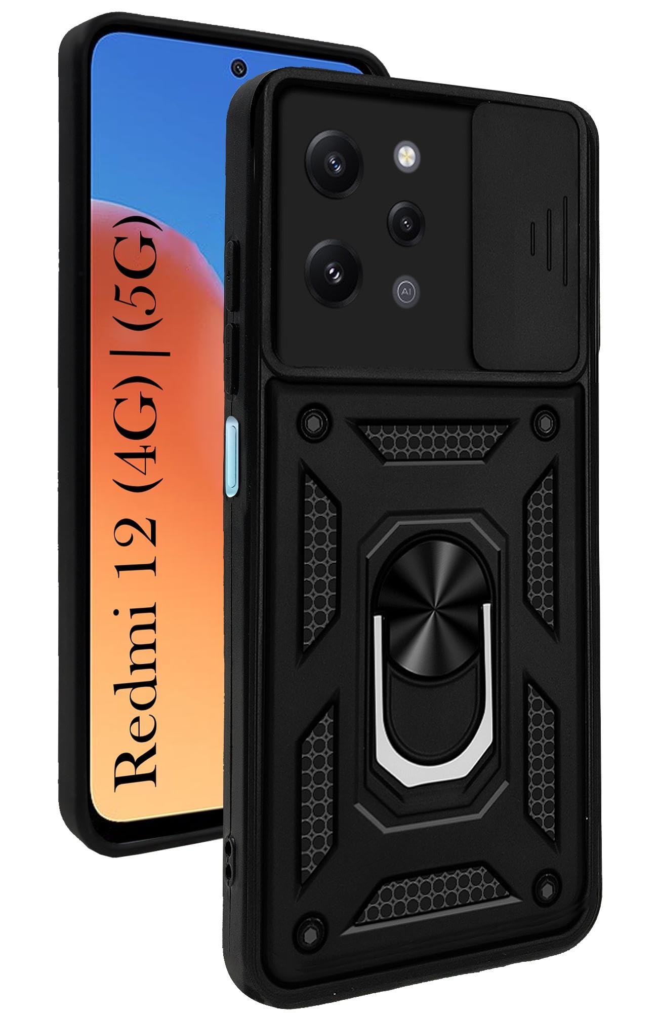Jkobi Back Cover Case for Redmi 12 4G | Redmi 12 5G (Hybrid Dual Armor Polycarbonate | Carbon Black) (B0CW3HQBNC) Amazon Price History, Amazon Price Tracker