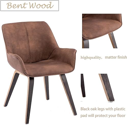 Miniatura 21 de Sillas de sala de cuero sintético, sillas de comedor Marrón,Marfil,Amarillo,https://www.amazon.com/dp/undefined