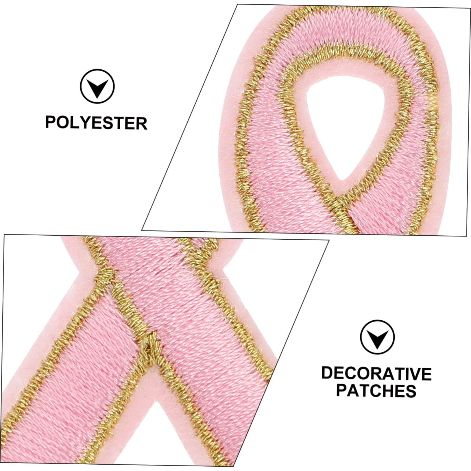 VILLCASE 60pezzi Toppe Termoadesive Colorate Raso Per Abbigliamento Per Decorazioni Fai Da Te Su Magliette e Cuscini Consapevolezza Sul Al