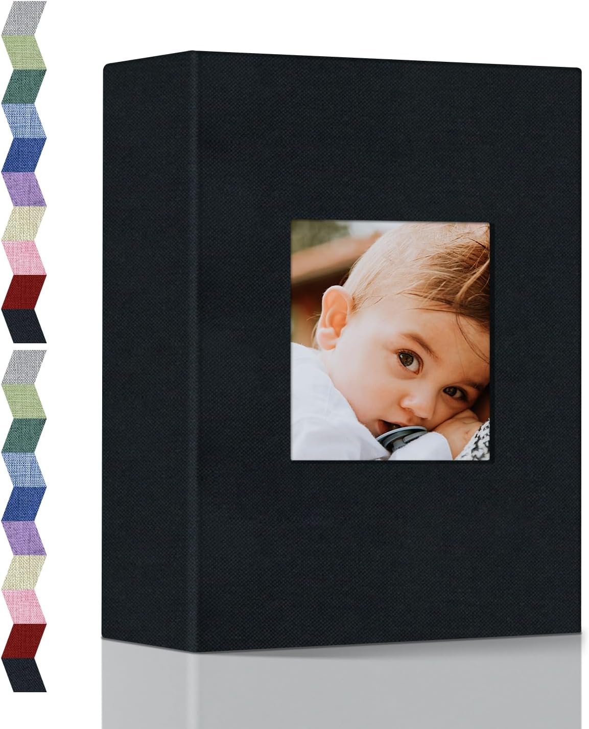 popotop Photo Album 4x6-100 Photos Photo Books with 100 Vertical Pockets,Linen Cover Albums for Family Wedding Anniversary Baby Vacation Pictures