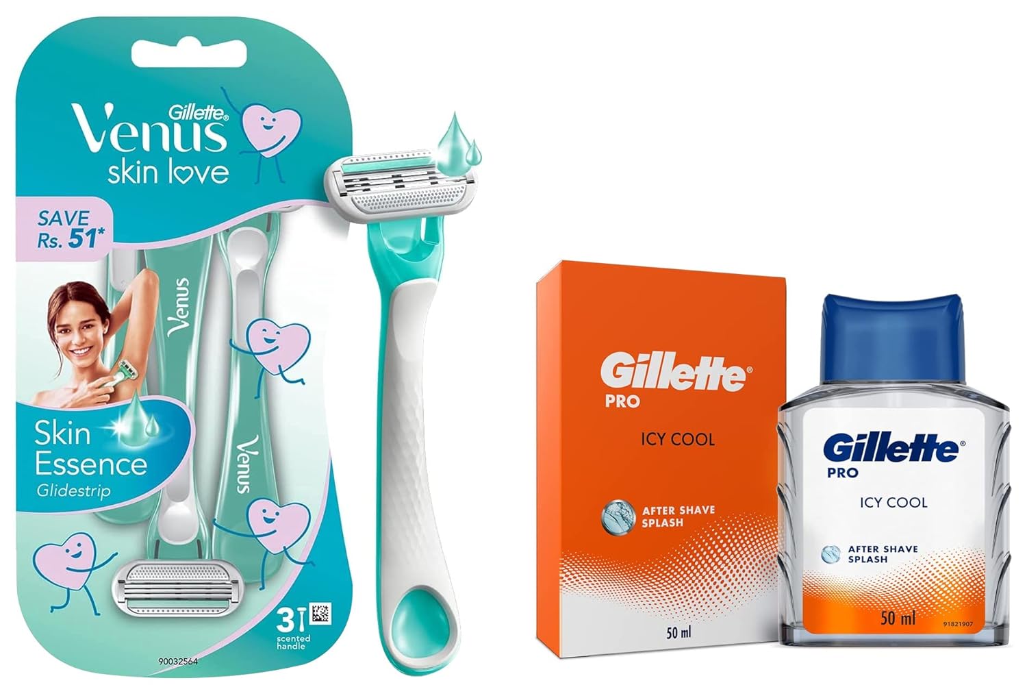 Gillette Women's Venus Skin Love with Skin Essence Razor for Hair