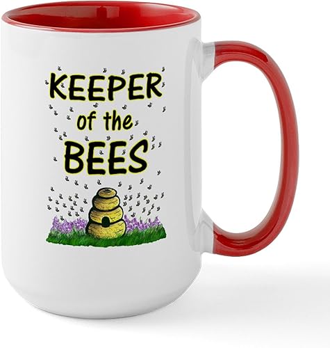 Miniatura 9 de CafePress Tazas de apicultor naturales certificadas, taza de café de cerámica, taza de té, 15 onzas
