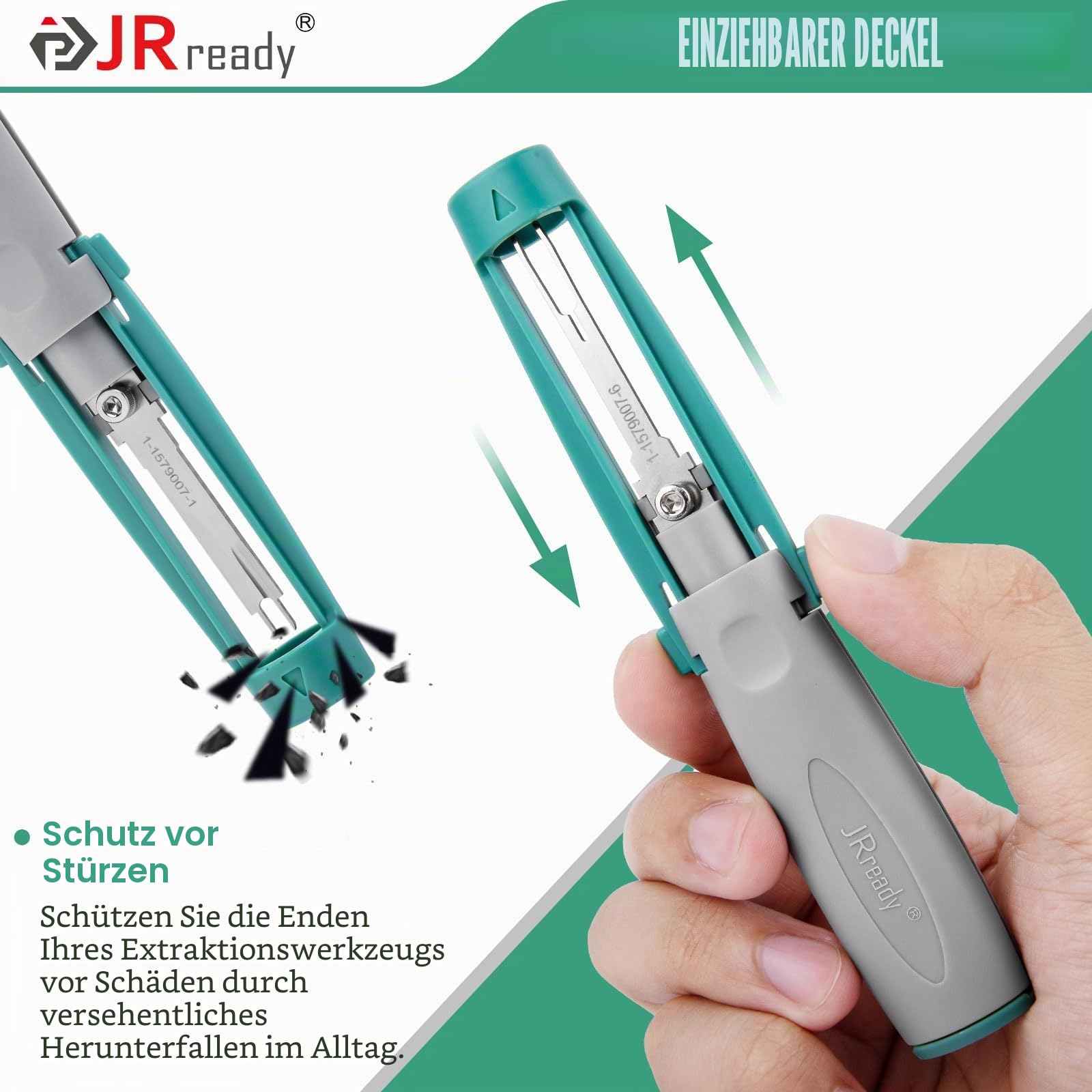 JRready JRconDRK24A20-01 Kit Kabelschuh-Entferner, Pin-Abzieher Terminalstecker Ejector Kit für Anschlüsse von Nutzfahrzeugen und Industriefahrzeugen, kompatibel mit AMP/DT/Metri-Pack