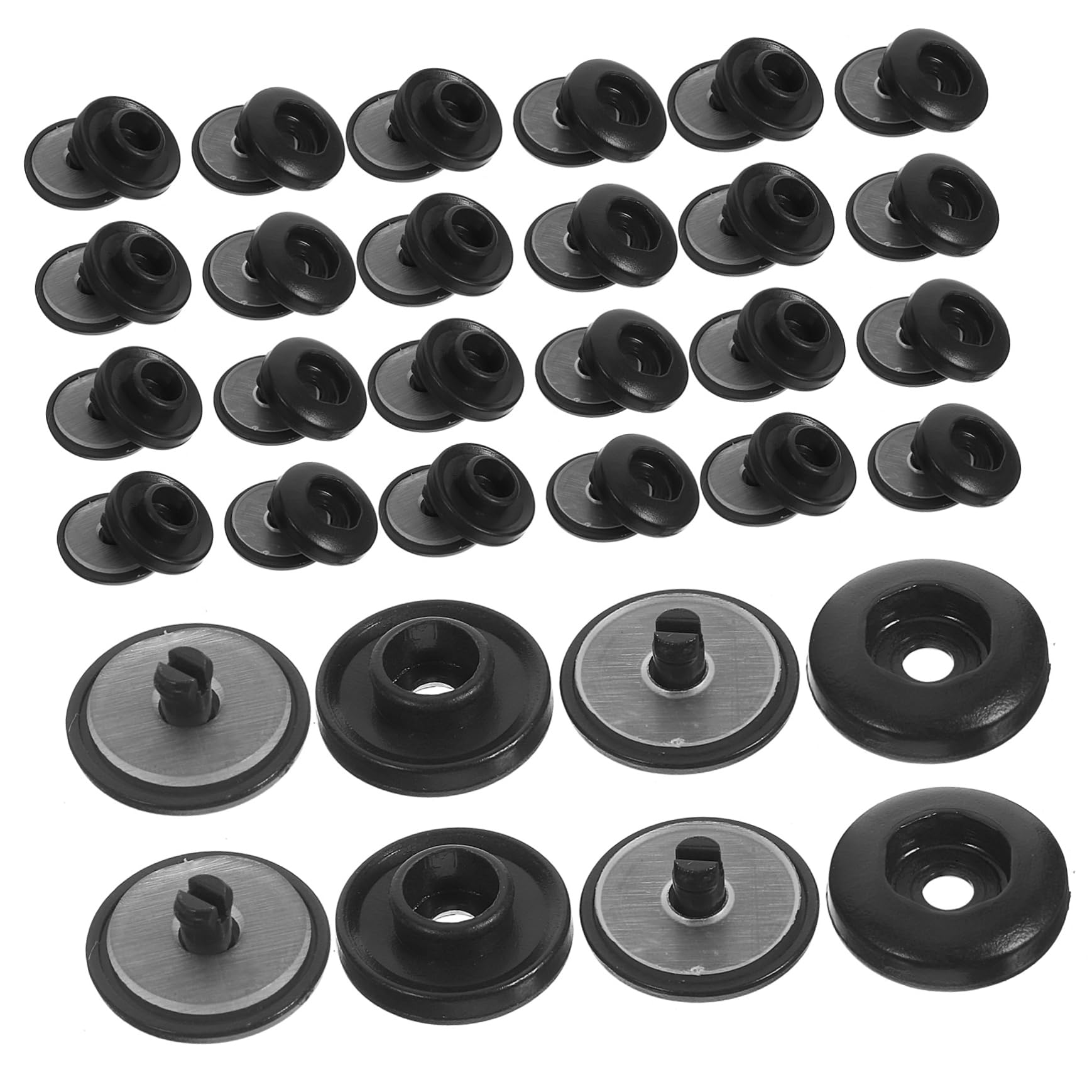 200juegos Botones De Presión Plásticos Para Ropa y Manualidades Botones Para Camisas y Proyectos De Costura