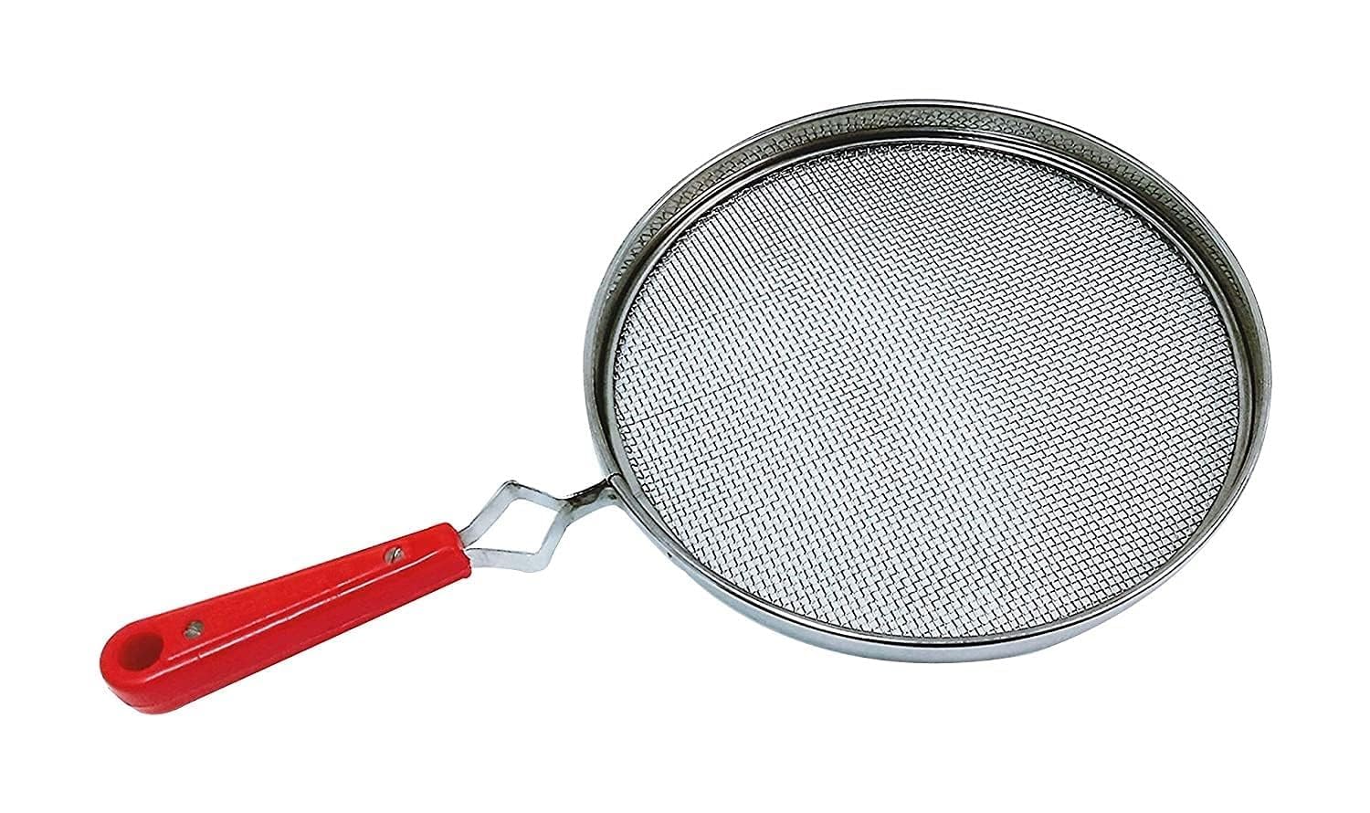 MARWALL High Grade 304 Stainless Steel Papad Jali Roti Roaster Grill Papad Roaster Chapati Paneer Tandoor Net with Handle for Home (Dia 26 cm)