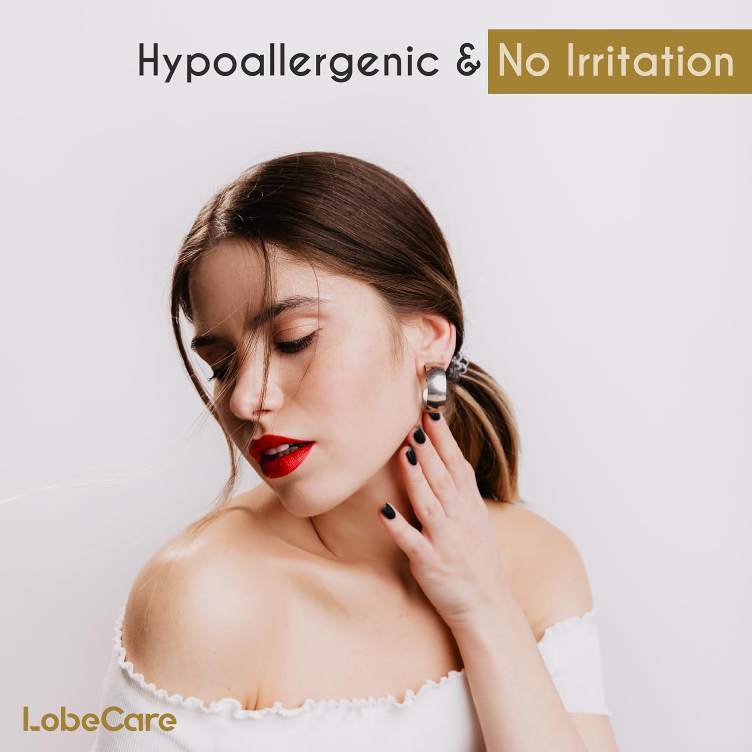 Earring Backs, 18K Gold Silicone Locking Replacement Earring Backs for Studs, Secure Backs for Droopy Ears, Soft Hypoallergenic Design for Daily Comfort, 16 PCS - Image 4