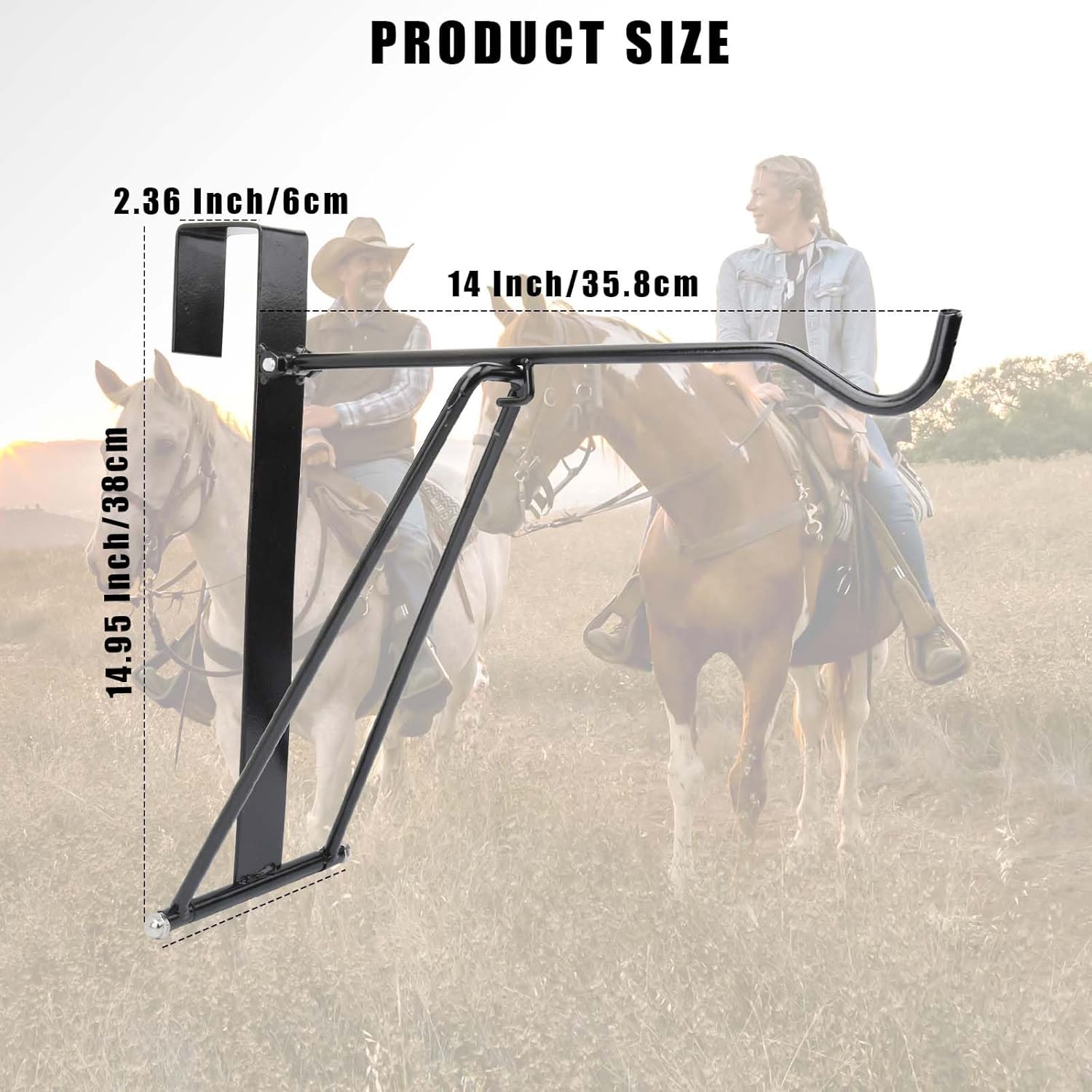 2Pcs Collapsible Hanger,Foldable Horse Tack Utility Hanger for Hanging Over Trailer Door or Stall Board - Image 2