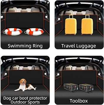 Dog Car Boot Protector, for FIAT 500/500C/500E/Abarth 500 2007-2022 2023 2025 Trunk Liner Cover Protection Vehicle Cargo Cushion Waterproof Pet Luggage Shield Guard