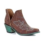 CORRAL Boots Women's Q0099 Cognac Embroidery Boot (Cognac