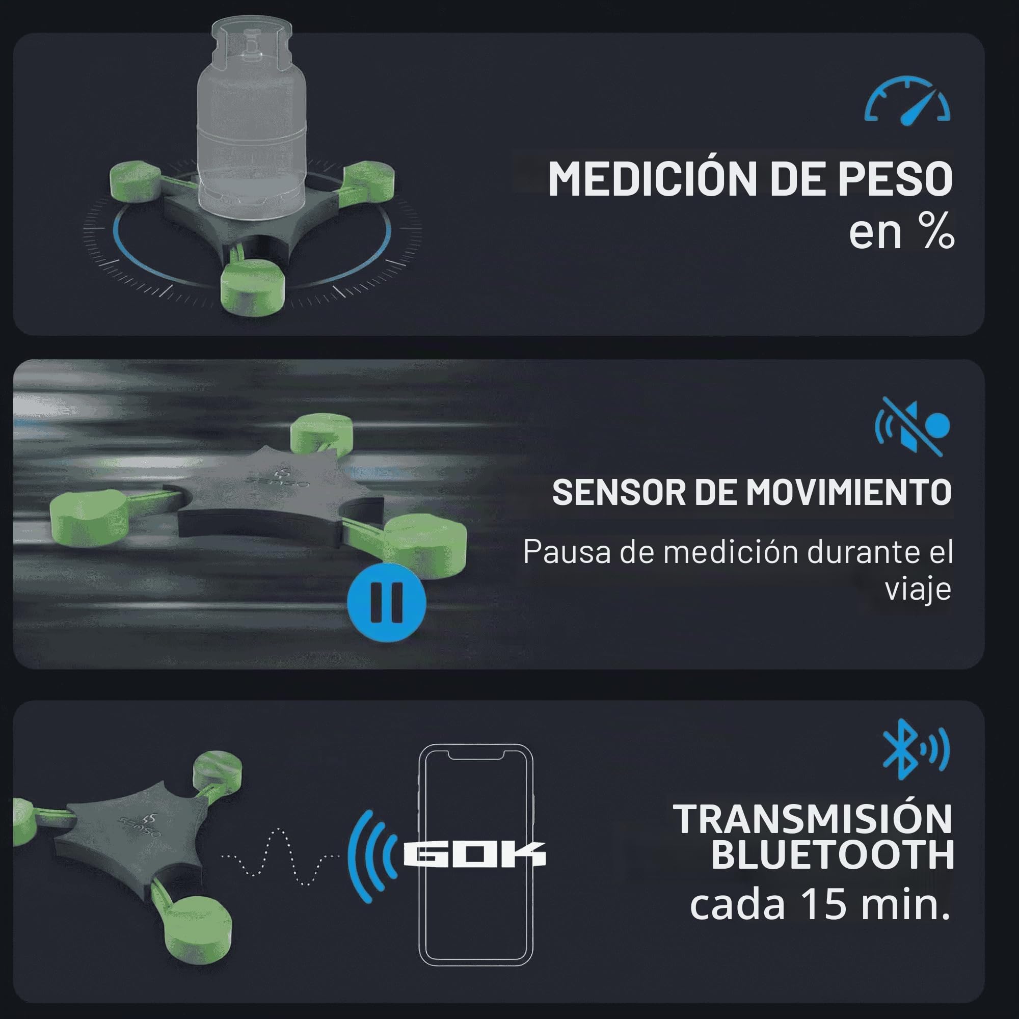 GOK Indicador de nivel Senso4s PLUS para bombonas de gas