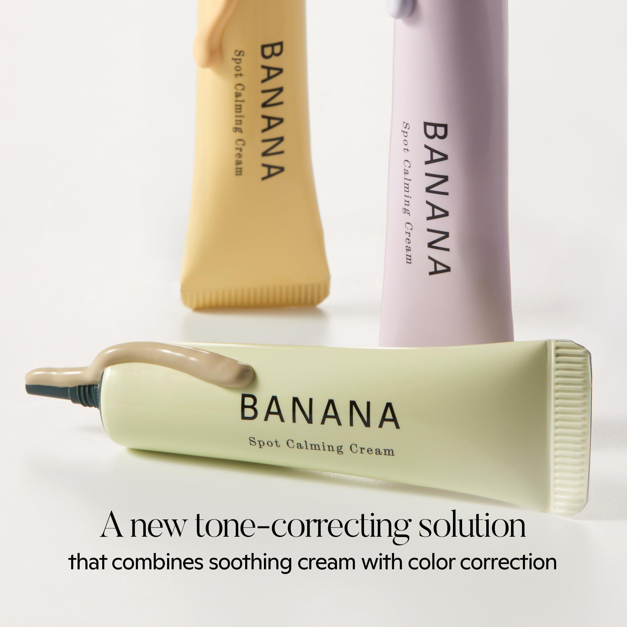 shaishaishai Beruhigende Bananen-Creme für Flecken zur Farbkorrektur, neutralisiert Rötungen und Unreinheiten und bietet beruhigende Pflege mit Teca und Centella Asi