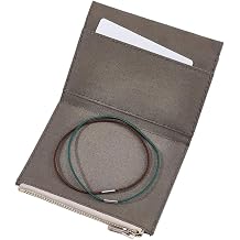 CRASPIRE Travelers Notebook Zipper Pocket Canvas 5 x 3.8in Insert Refill Pouch for Passport Size File Folder with Elastic Band Olive Planner Wallet Card TN Accessory Holder Paper Storage Bag Journal