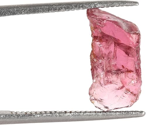 Vista 2 de GEMHUB 3.45 quilates de piedra de granate rojo natural crudo cristales en bruto, haciendo envoltura de alambre, regalos de roca curativa, Gema