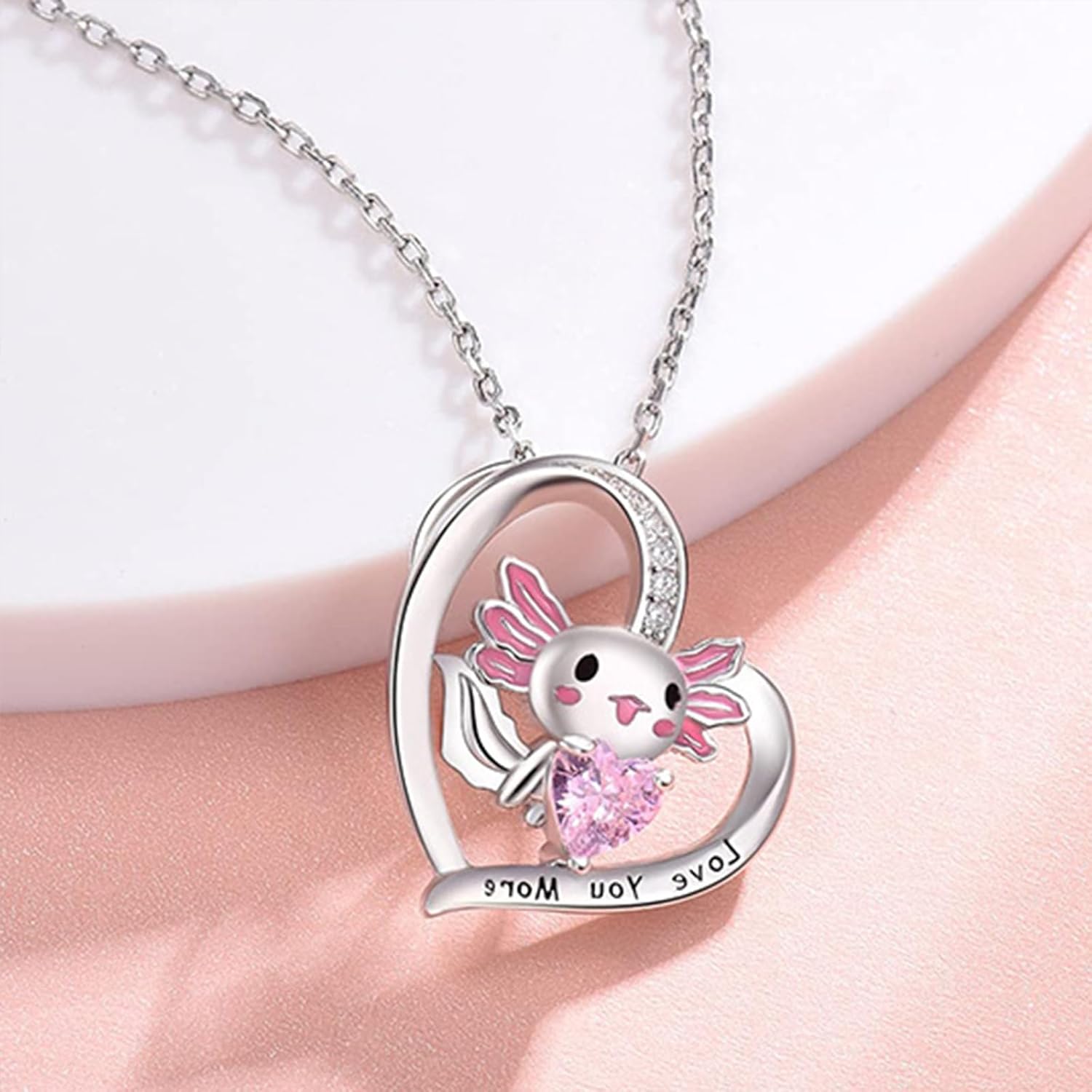 Fashion Necklace, Beautiful Mexican Axolotl Necklace for Women - Image 2