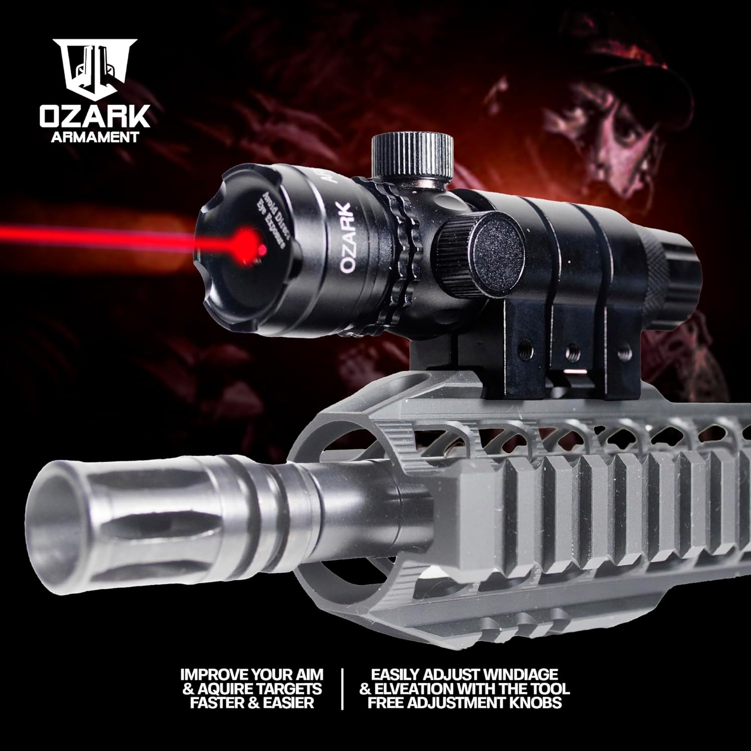 Green Laser for Rifle - Gun Laser Sight for Rifles with Picatinny Rail - Picatinny Laser Sight for Rifles & Laser Sight for Shotgun - Picatinny Rail Mount Included with Each Tactical Laser for Rifle