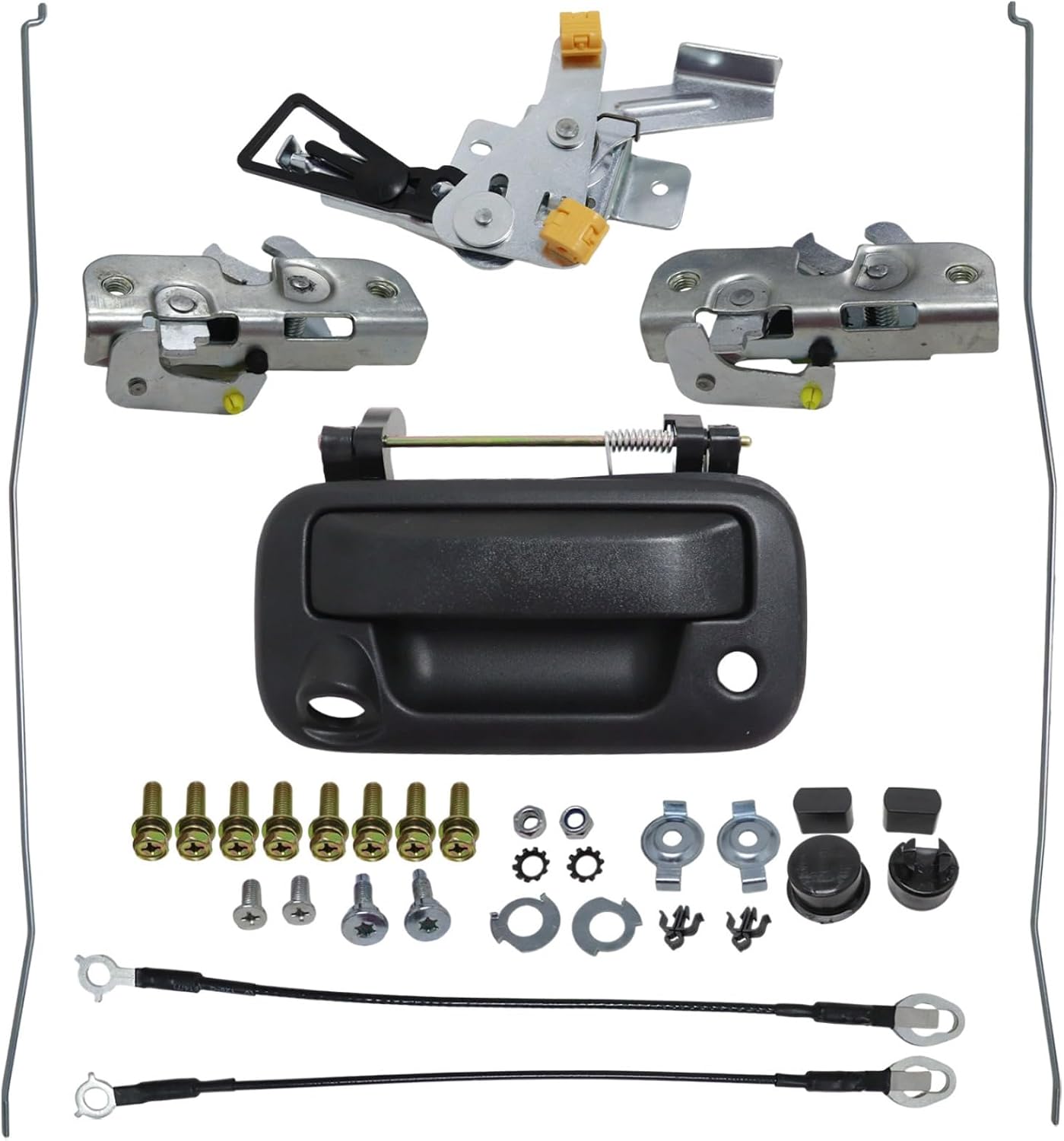 XQSMWF Tailgate Hardware Kit with Keyhole Compatible with Ford F-150 2009-2014 with Cable & Rod #8L3Z9943400AC 2L3Z9943150AA 3L3Z9943150AA 5L3Z9943150A