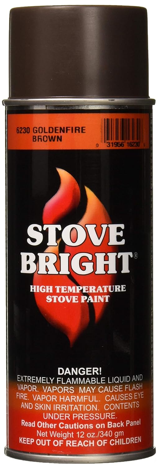 Forrest Paint 6230 P 1200 Wood Stove High Temp Paint Golden Fire