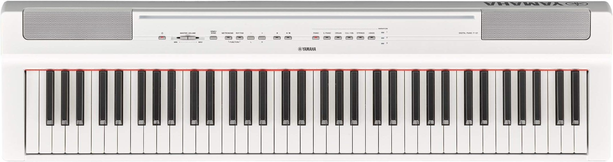 Yamaha P121 73Key Weighted Action Compact Digital Piano, White