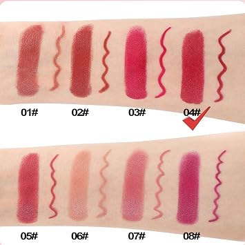Premium Long Lasting Waterproof Red Lip Liner & Lipstick Set for Women - 2-in-1 Matte Lip Kit with Smudge-Proof Formula, Perfect for Date Night & Parties (Vintage Red)