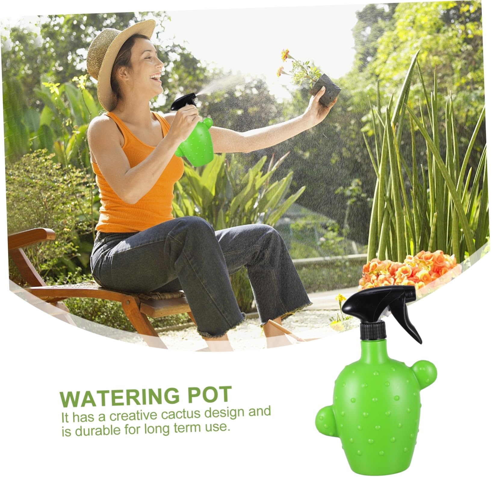 ABOOFAN 3pièces Bouteille Pulvérisateur Forme De Cactus Pour Arrosage Et Jardinage Outil Pratique De Jardinage Pour Plantes Intérieur Et Extérieur