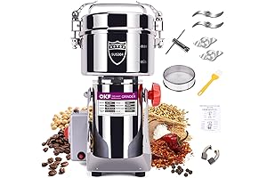 1000g Grain Mill Grinder Electric, the Perfect Choice for Flour and Spice Grinding