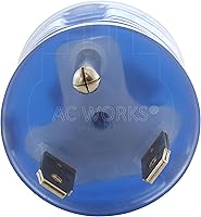 Vista 3 de AC WORKS TT-30P RV/Generator 30Amp Plug to 5-15/20R Adaptador con indicador de alimentación (Compacto)