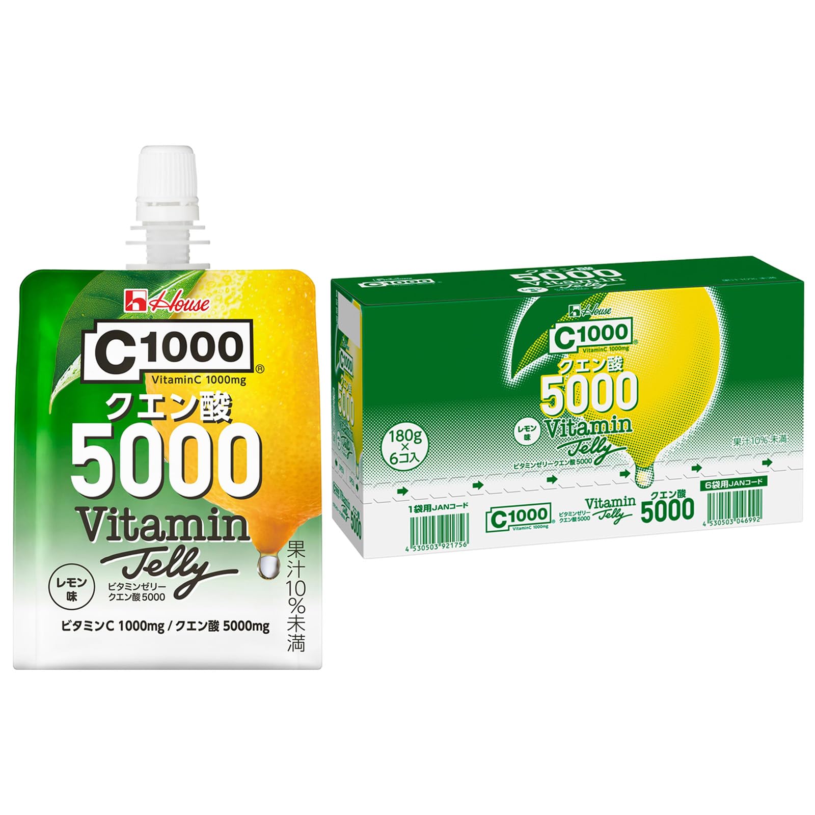 Amazon.co.jp: C1000 ビタミンゼリークエン酸5000 180g×6個[ビタミンC