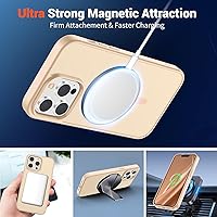 Vista 1372 de SUPFINE Funda magnética para iPhone 11 (compatible con MagSafe) (protección contra caídas de grado militar), translúcida mate a prueba de golpes