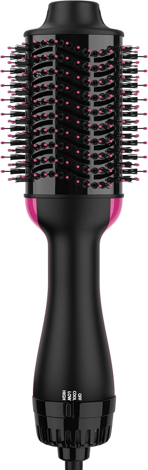 Aopant Hair Dryer Brush Blow Dryer in One, 1200W Hot Air Brush with Negative Ion, Ceramic Titanium Barrel, Oval Blow Dryer Brush for Drying, Smoothing, Volumizing & Styling