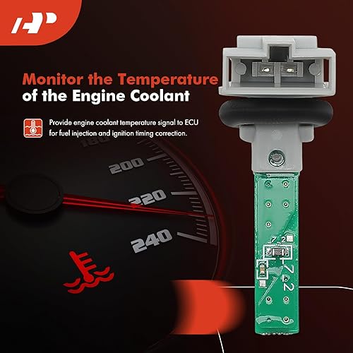 Miniatura 2 de A-Premium Sensor de temperatura del refrigerante del motor [2 pines] compatible con Volkswagen, Audi y Mercedes-Benz y Bentley, compatible