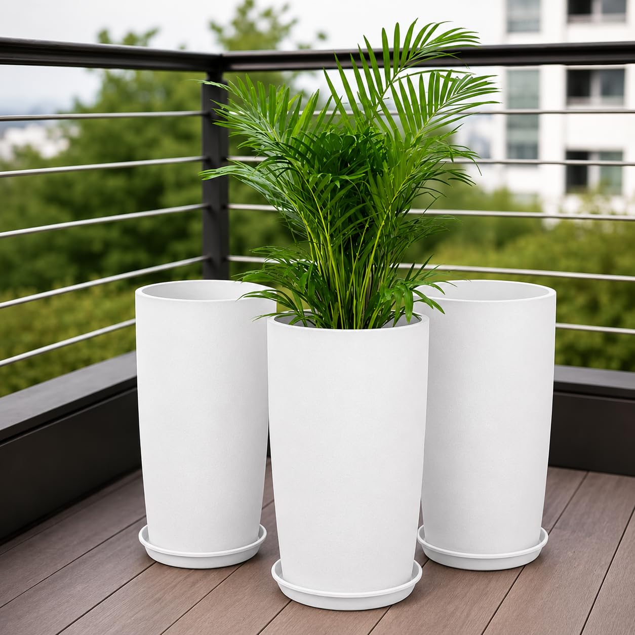 Go Hooked Tower Pots - 4 Pack, Indoor Outdoor Planters -27 Go Hooked Tower Pots - 4 Pack, Indoor Outdoor Planters -27
