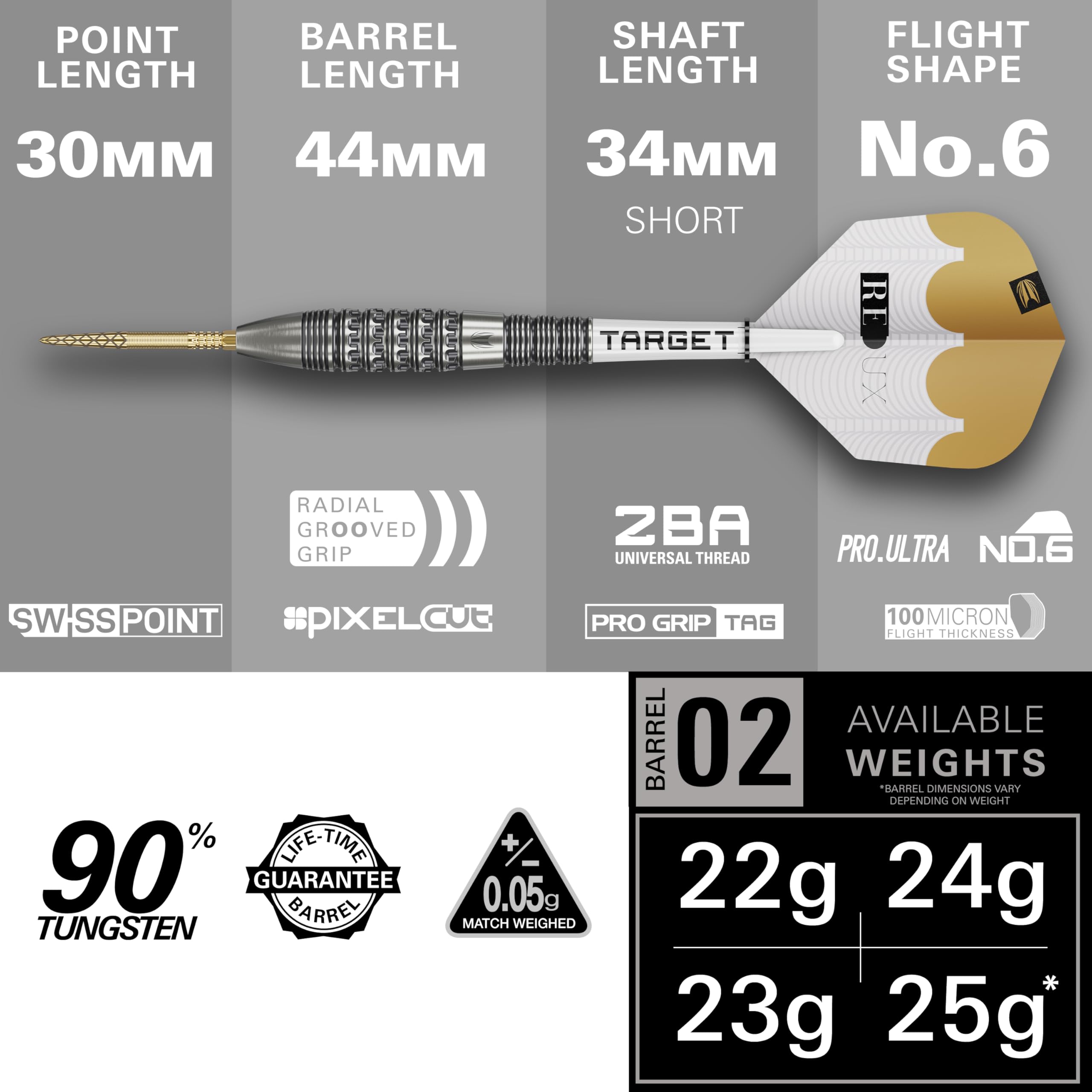 Amazon.co.jp: ターゲットダーツ Redux 90%タングステン スイス