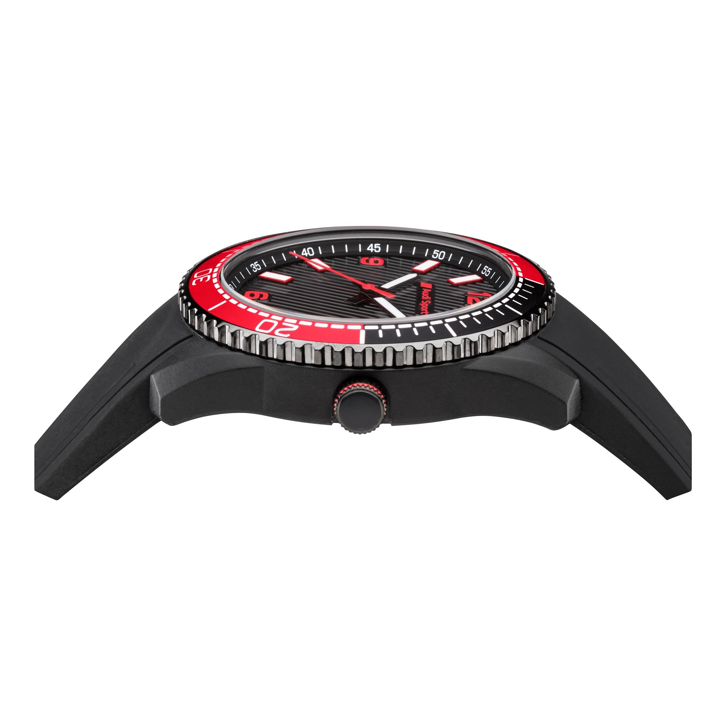 Audi collection Orologio Analogico al Quarzo Uomo con Cinturino in Silicone 3102400100
