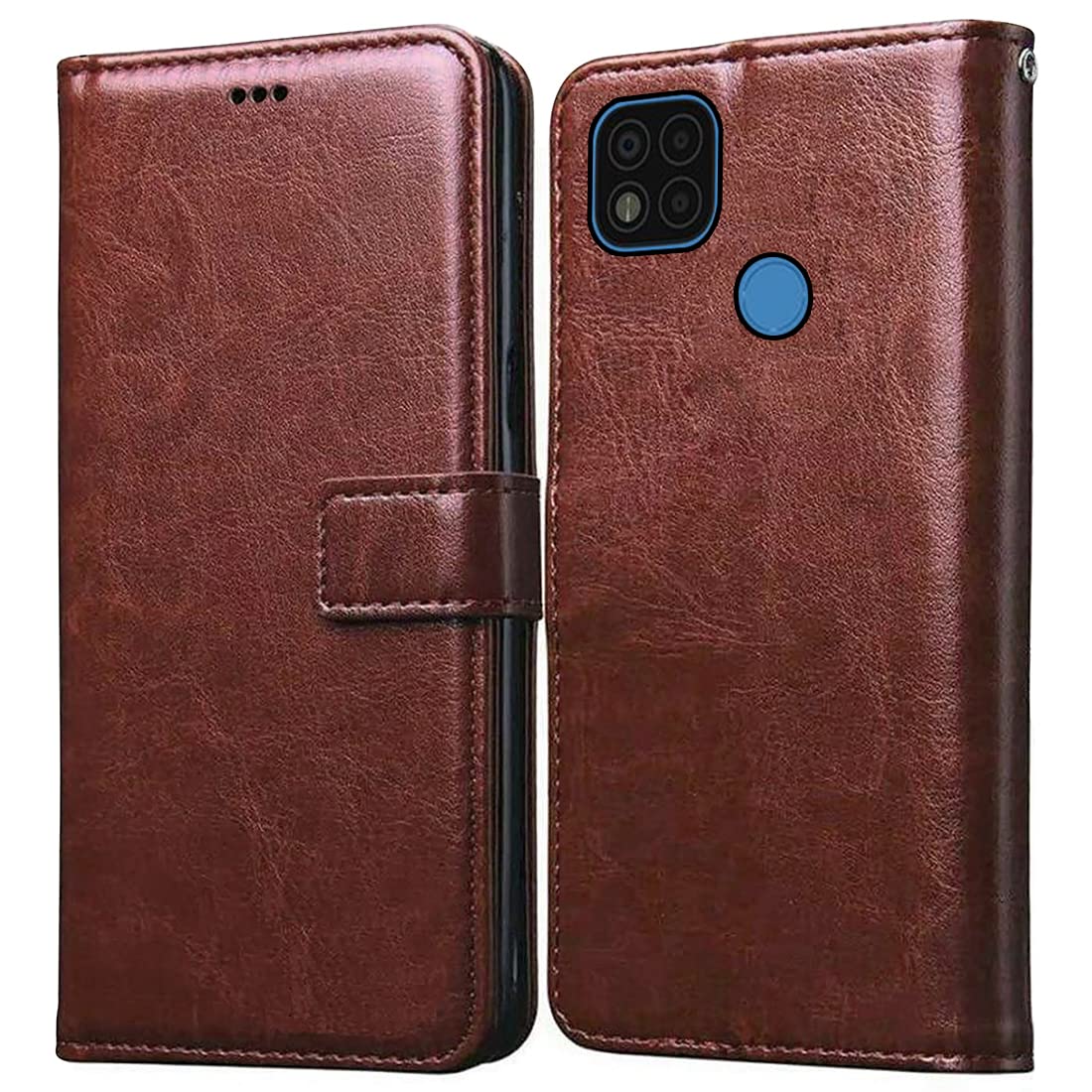 Casotec Flip Cover for Mi Poco C31 | Premium Leather Finish | Inbuilt Pockets & Stand | Flip Case for Mi Poco C31 (Brown) (B09Q92Q2X4) Amazon Price History, Amazon Price Tracker
