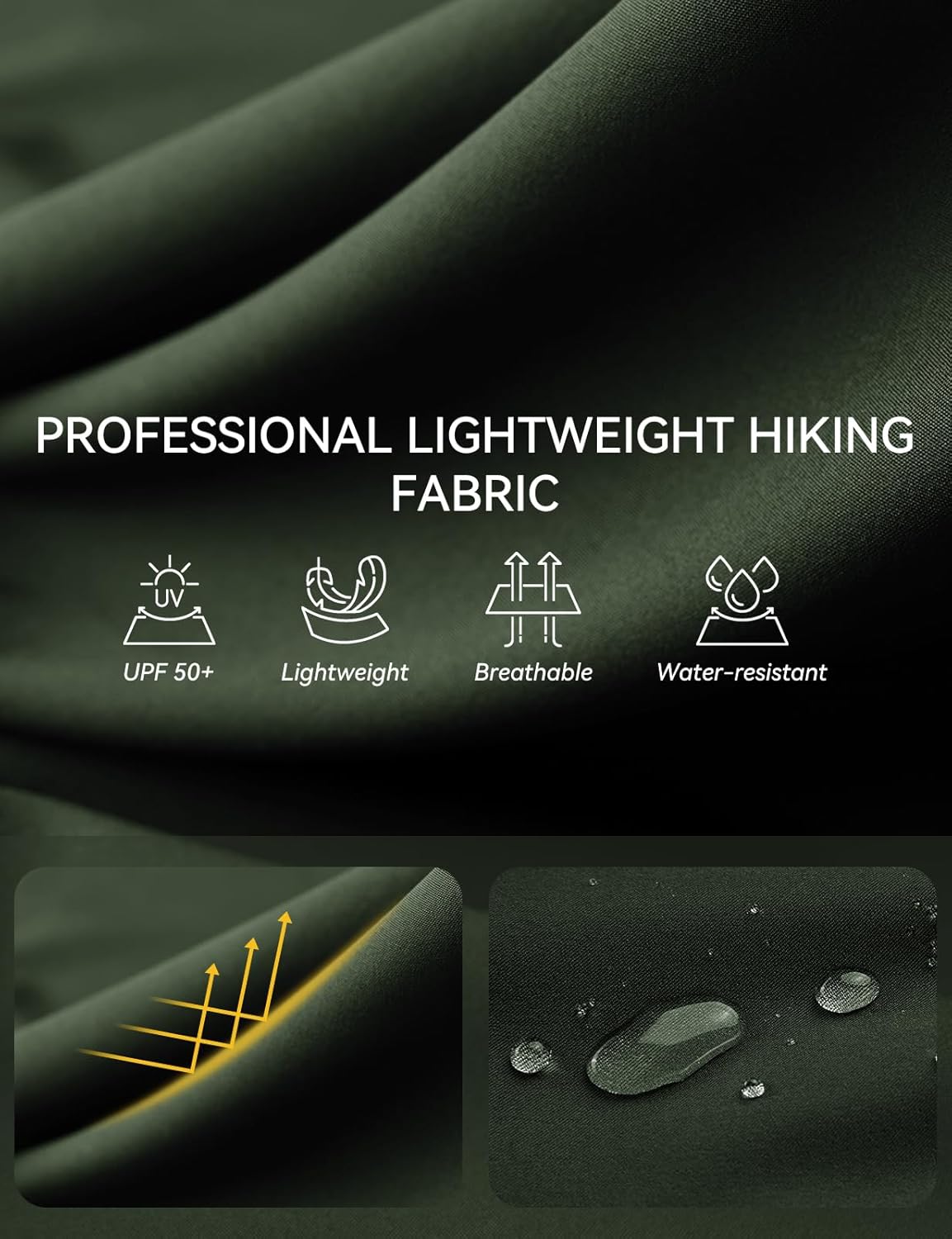 Women's Hiking Pants Lightweight Cargo Quick Dry Water Resistant UPF50+ Travel Outdoor Work Pants Safari Pockets - Image 4