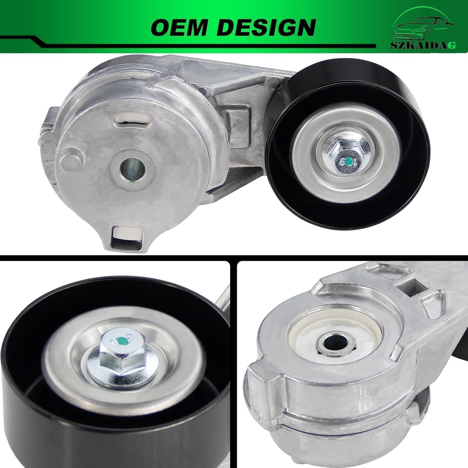 38178 Drive Belt Tensioner Assembly with Pulley for:-GMC Envoy 2002-2009 4.2L, Canyon for:-Chevy Colorado 2004-2012, Trailblazer for:-Buick for:-Hummer for:-Isuzu, 2.8L 2.9L 3.5L 3.7L 4.2L