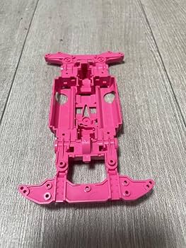 No．1 ミニ四駆 MSフレキ ピンクシャーシ ギア位置出し加工