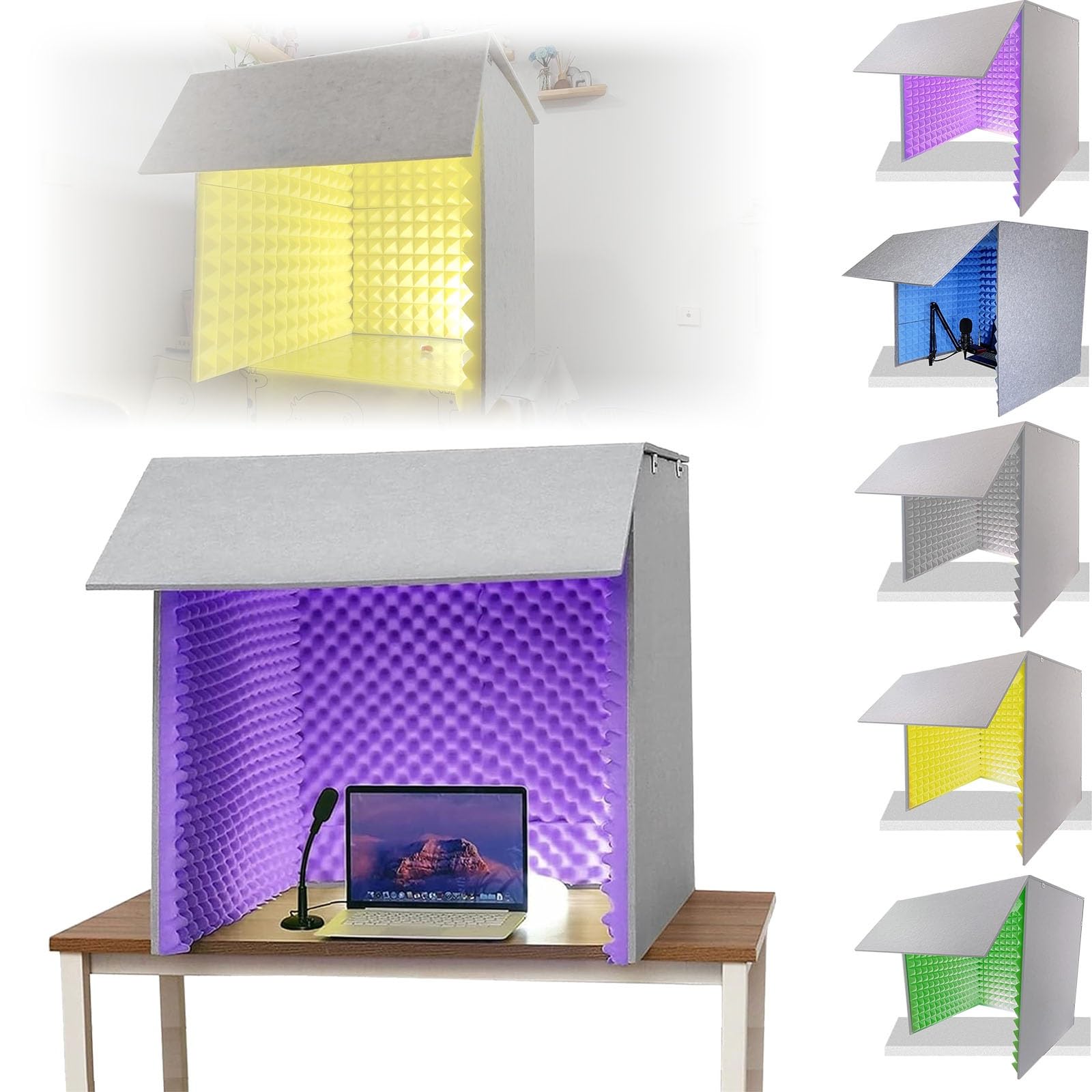 Cabine acoustique de 80cm pour l'enregistrement de voix de haute précision