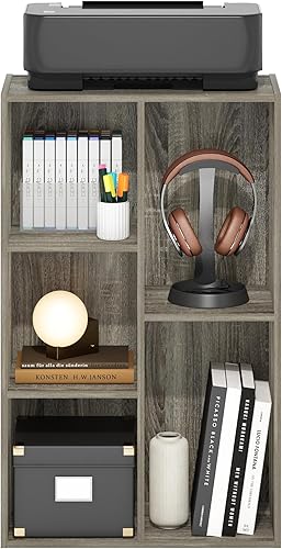 Miniatura 232 de Furinno - Estantería de cubos de 2 niveles serie Luder para libros y almacenamiento, color roble francés Roble francés,Pino