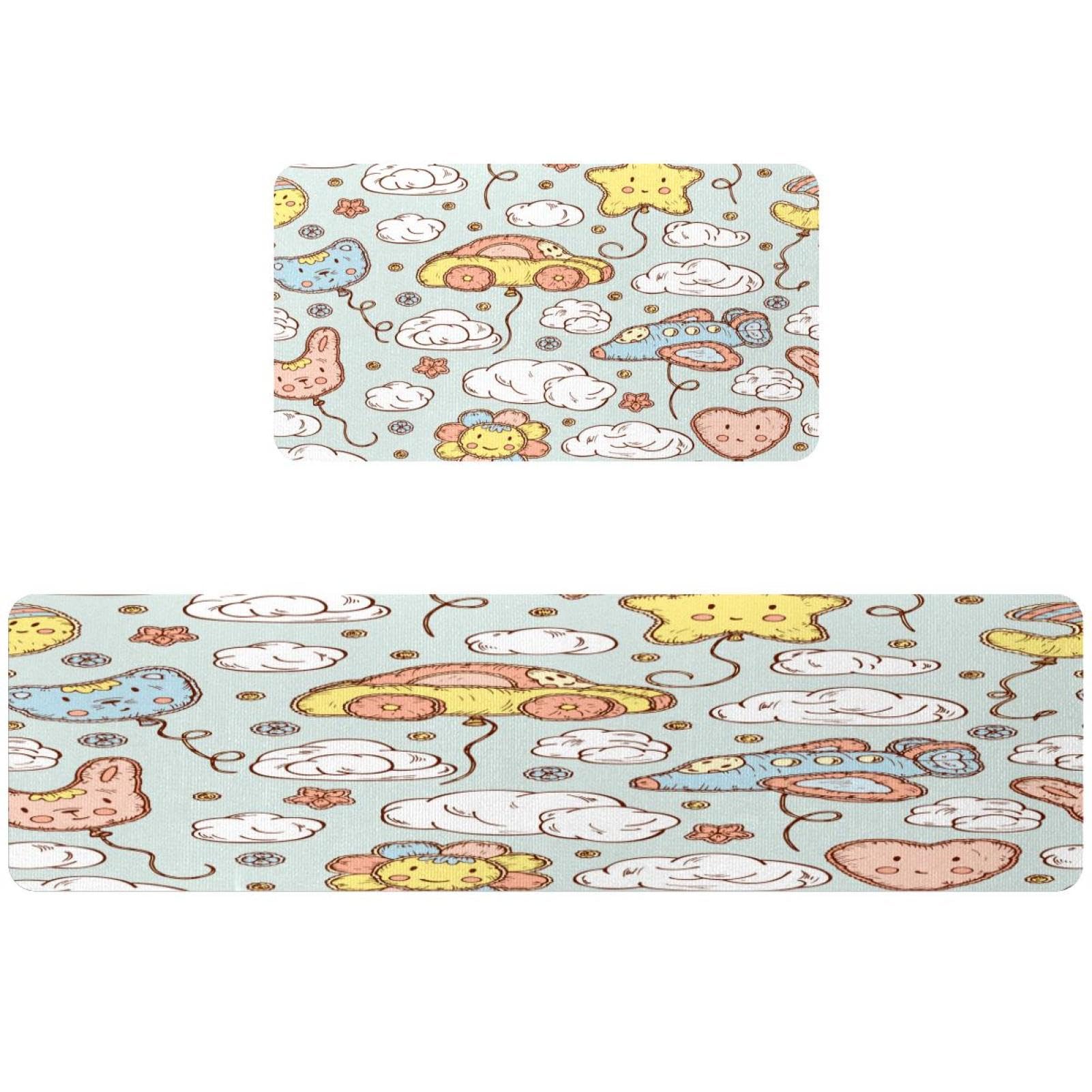 Tapis de cuisine lavables lot de 2 antidérapants pour résoudre les sols glissants
