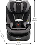 Evenflo Revolve360 Slim 2-in-1 Rotational Car Seat with SensorSafe