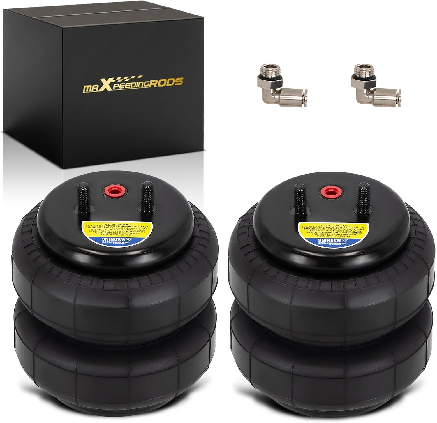 maXpeedingrods Pack of 2 Replacement Air Spring Bags with Air Fittings for Firestone 6781 Air Suspension Bags Replace W21-760-6781