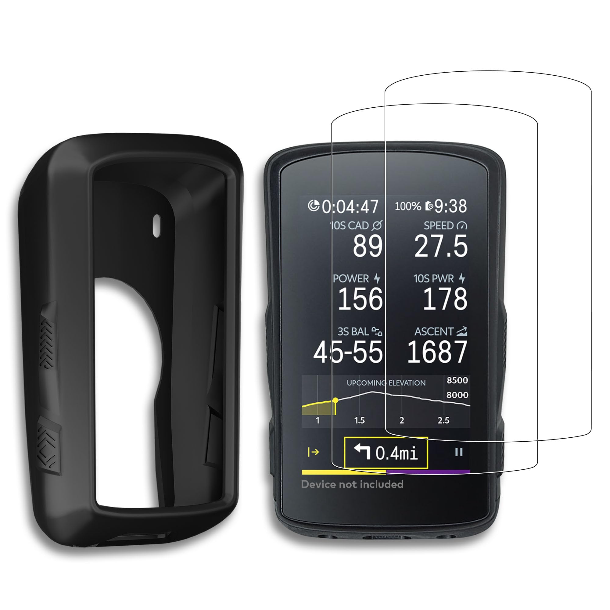 Coque silicone Hammerhead Karoo 2 et verres trempés protègent votre GPS - 8