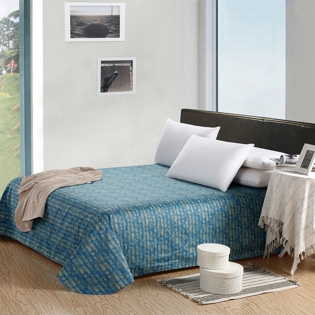 Feuilles de style unique en coton sergé pour chambre épurée
