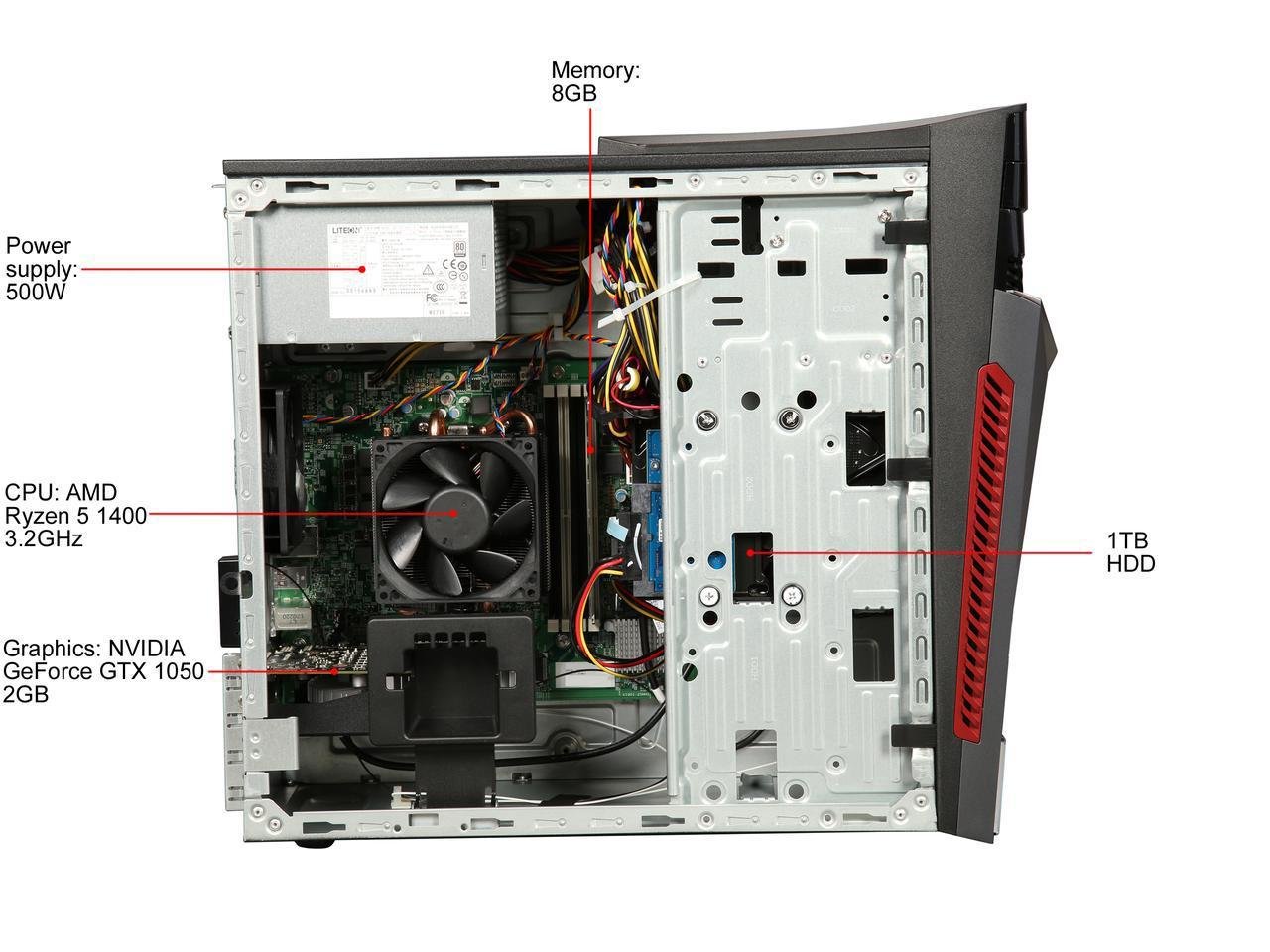 自作PC  Ryzen 5/GTX1050/16GB/4TB/Win10 Pro Amazon.com: MXZ Gaming PC Desktop Computer, AMD Ryzen 5 4500